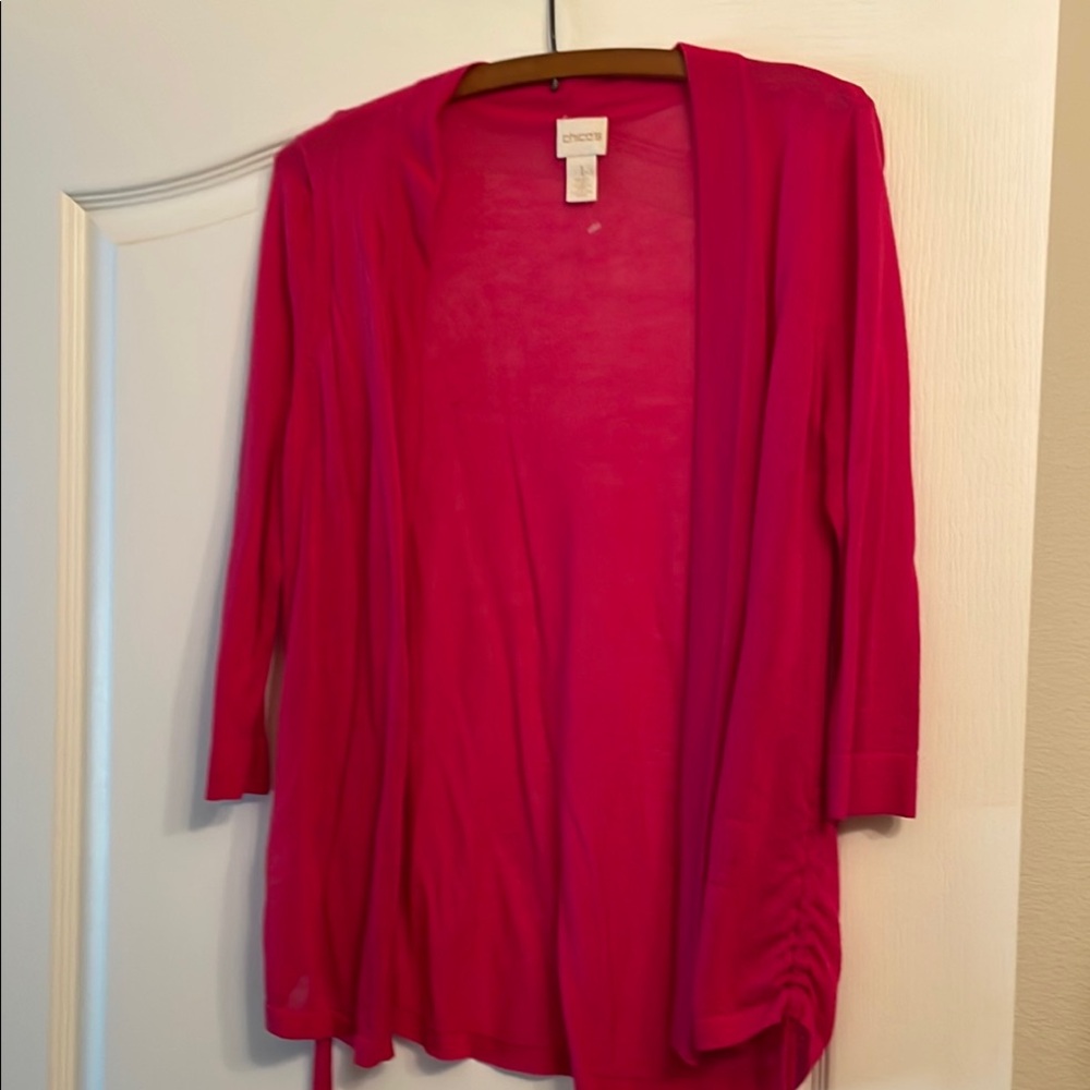 Chico's Pink Cardigan Sweater Elegant and Versatile